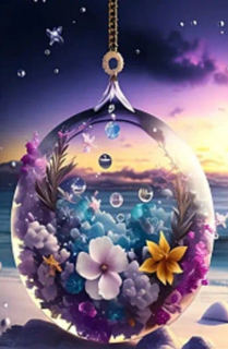 Diamond Painting Blumenkugel